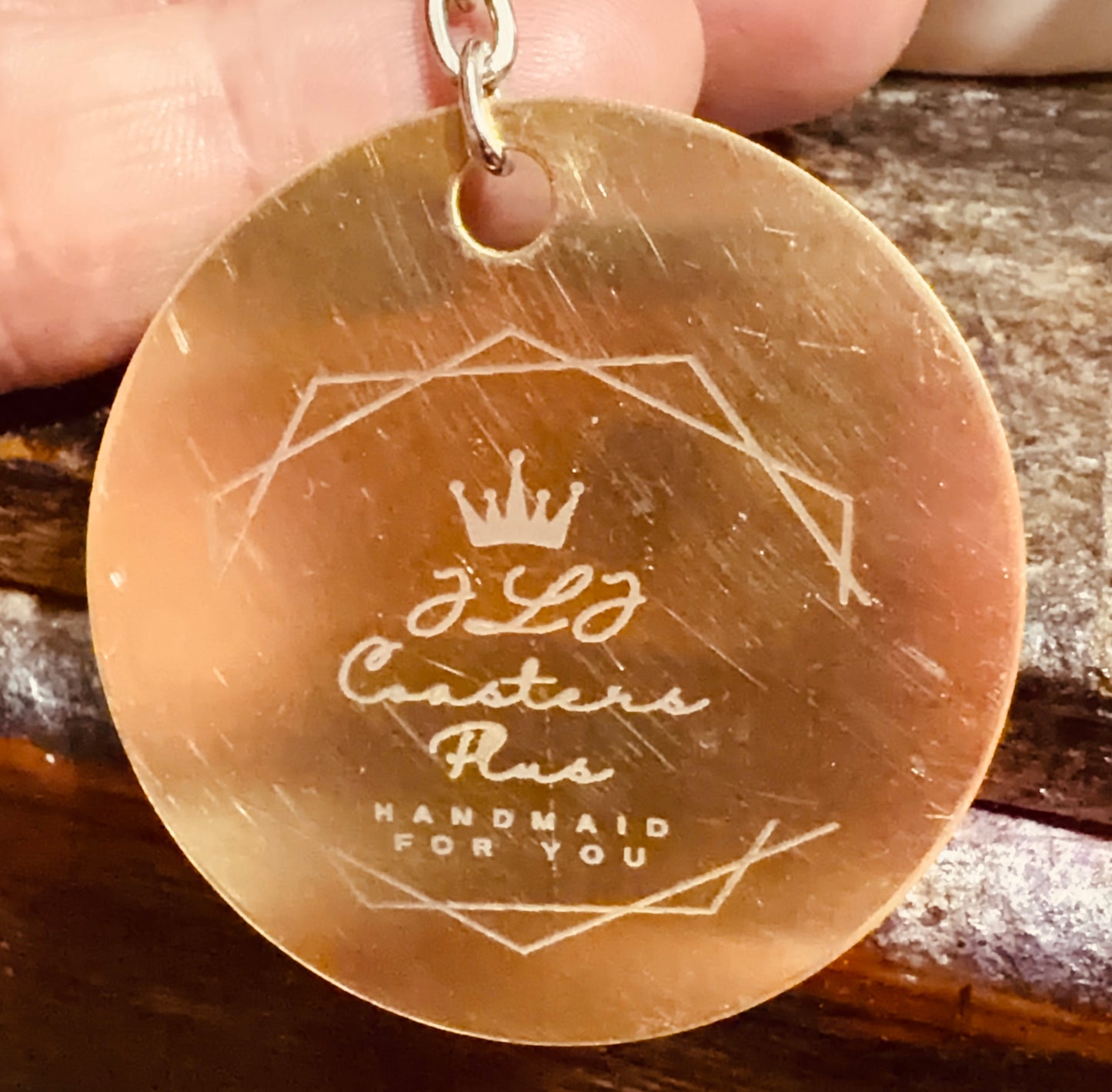 Personalised Laser Engraved Brass Key Rings