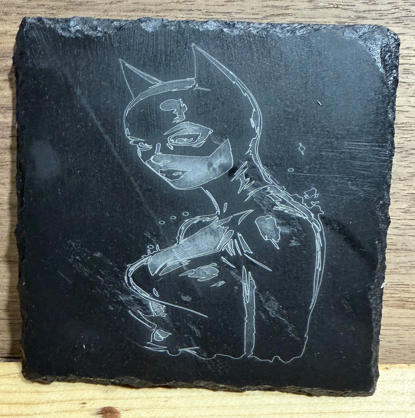 Catwoman Slate Coasters – “Beauty Has Claws”