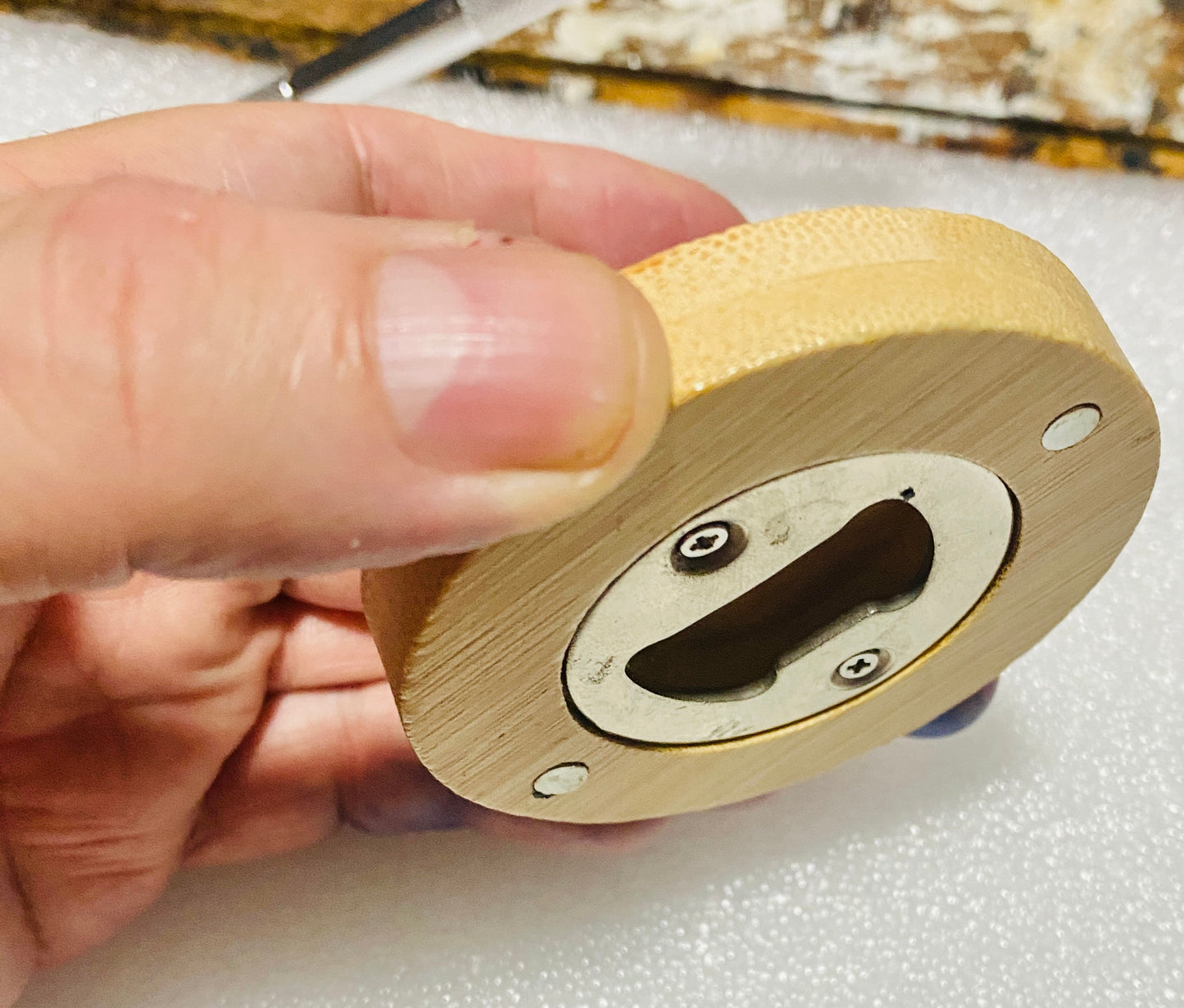 Bottle round personalised opener