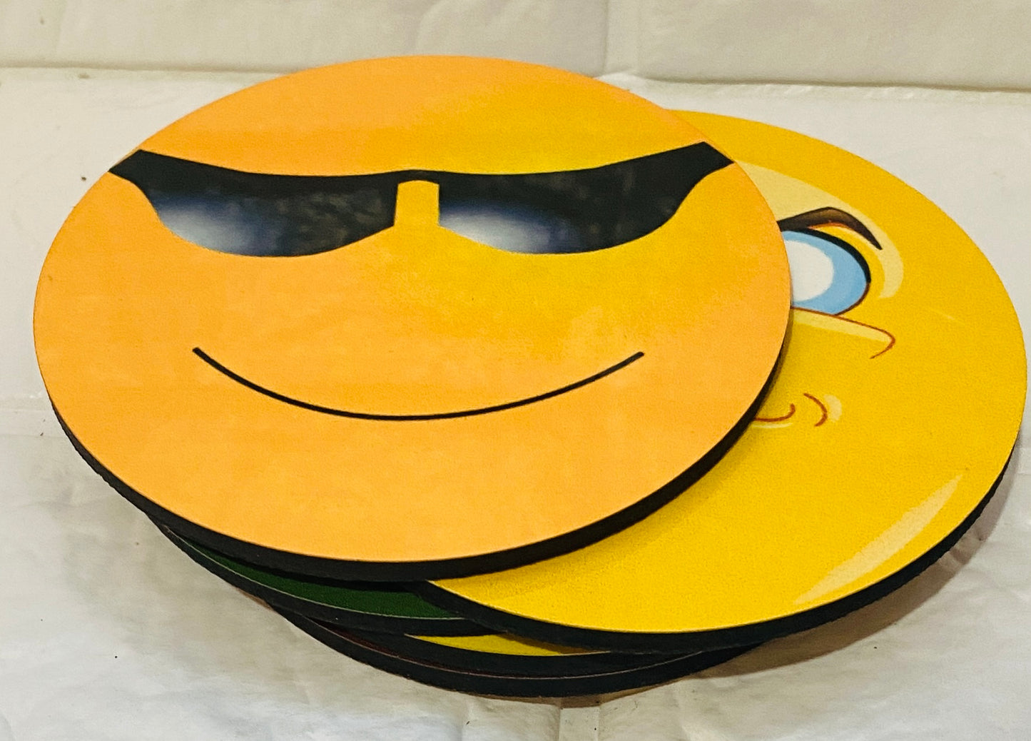 Emoji Coasters x 5