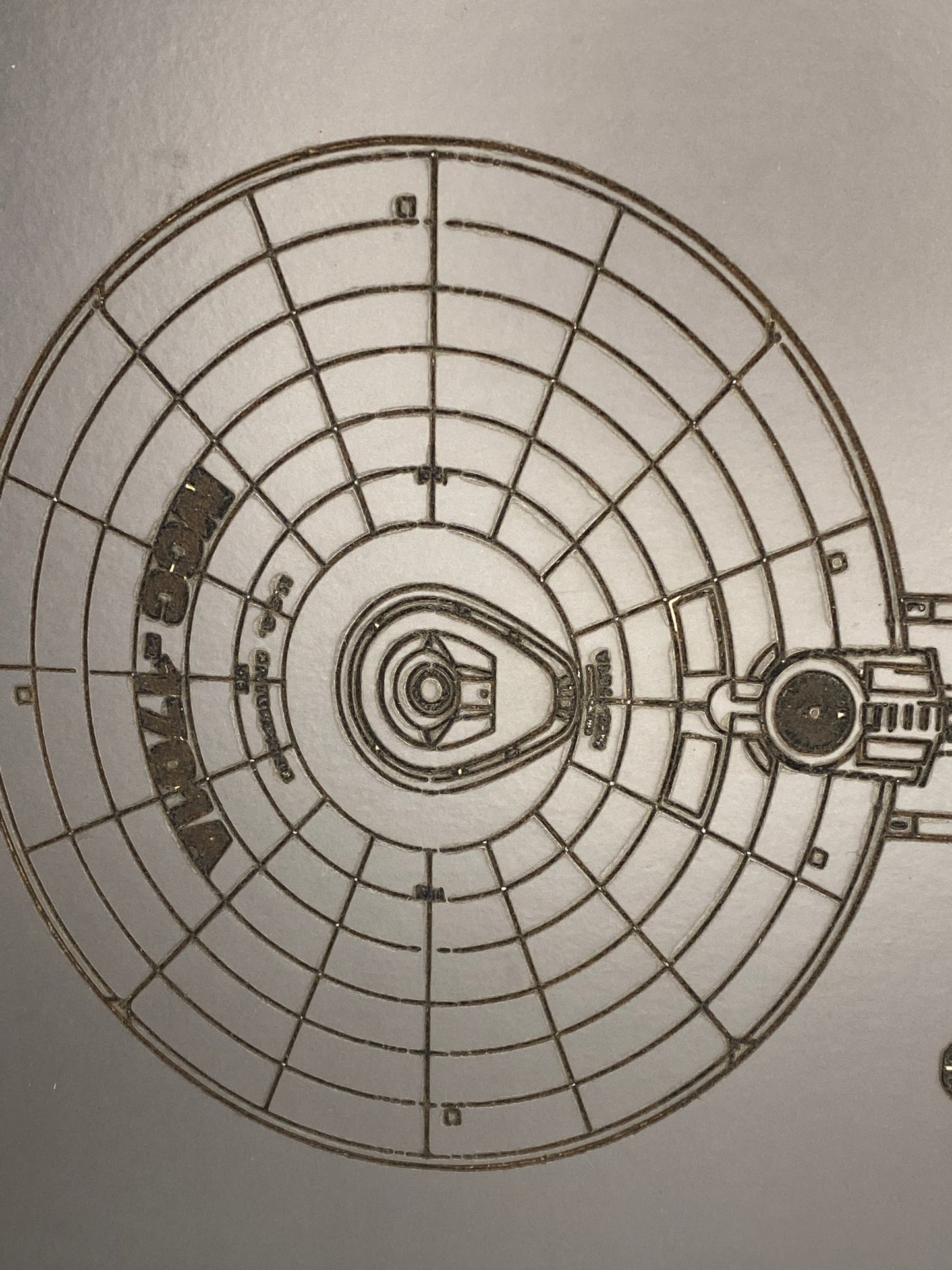 USS Enterprise placement mat