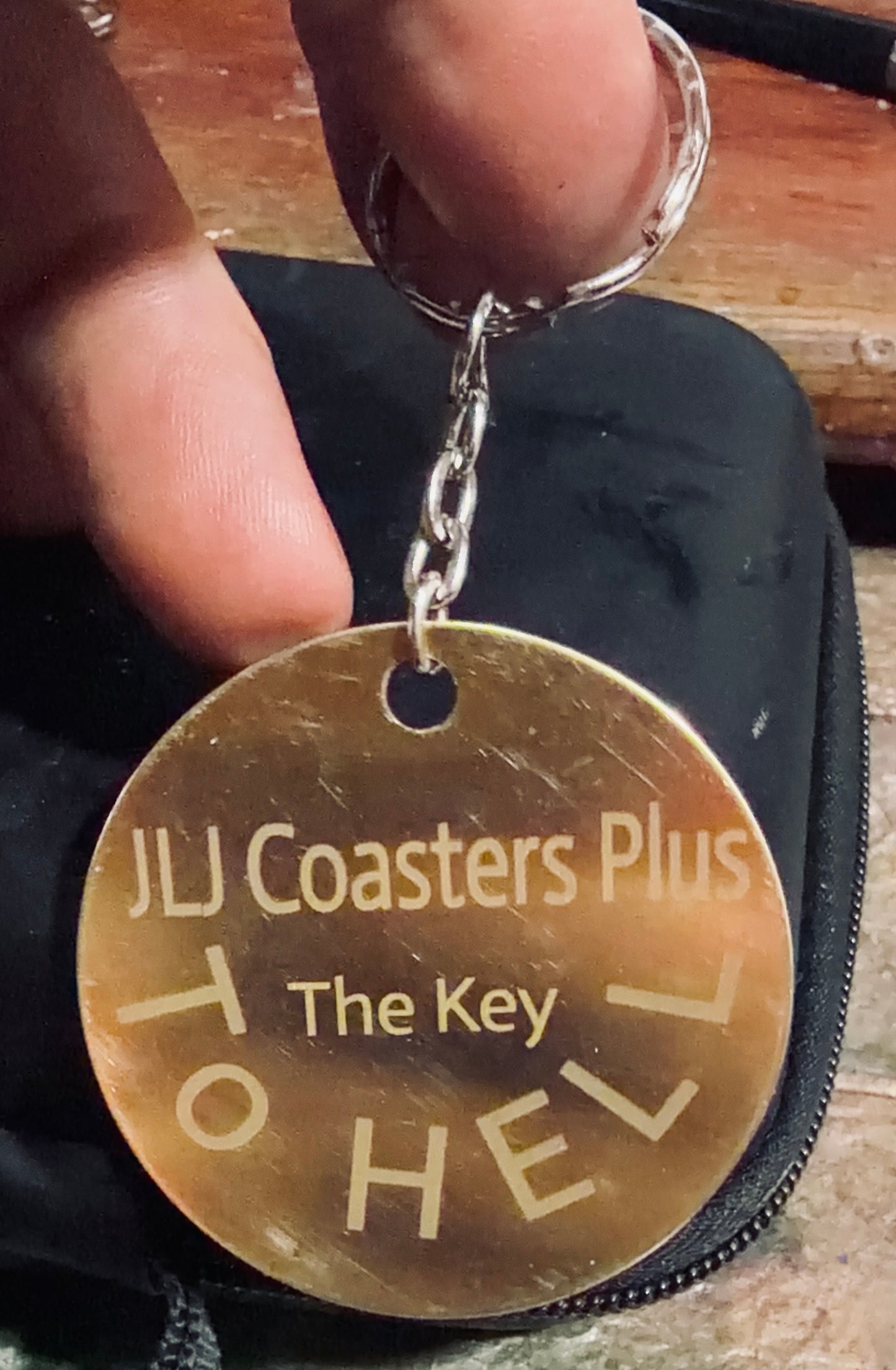 Personalised Laser Engraved Brass Key Rings