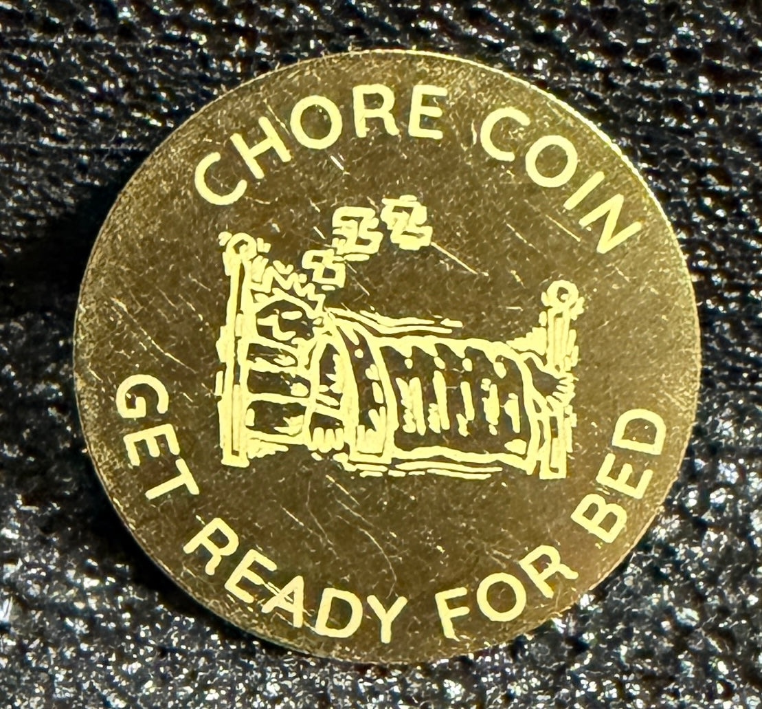 Chore task coins x 8 for the kids