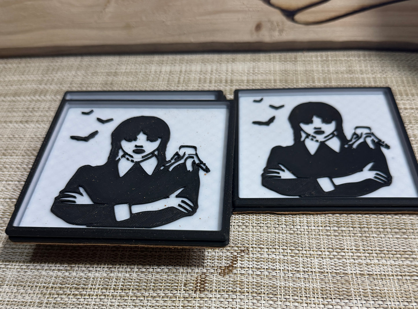 Wednesday Adams coasters
