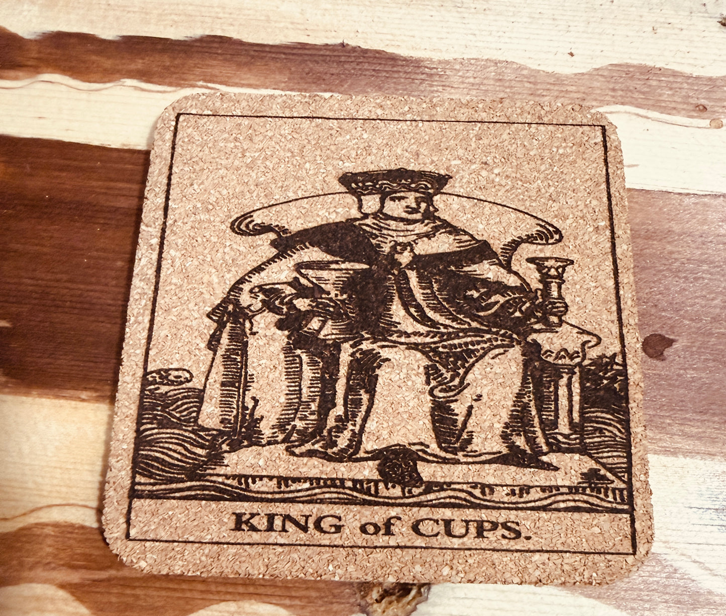 Tarot me cork coasters
